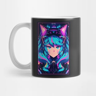 Anime Cat Girl | Quality Anime Design | Chibi Cat Girl Miaw | Manga Anime Art Mug